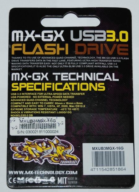 Обзор флешки MX-GX от Mach Xtreme Technology